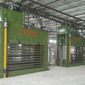 Four side pressure measuring hot press building